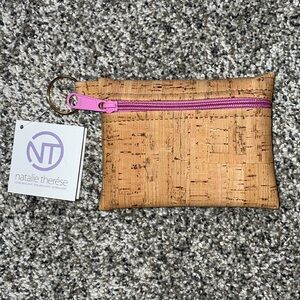 NWT.  Cork card wallet.  4.5x4”.